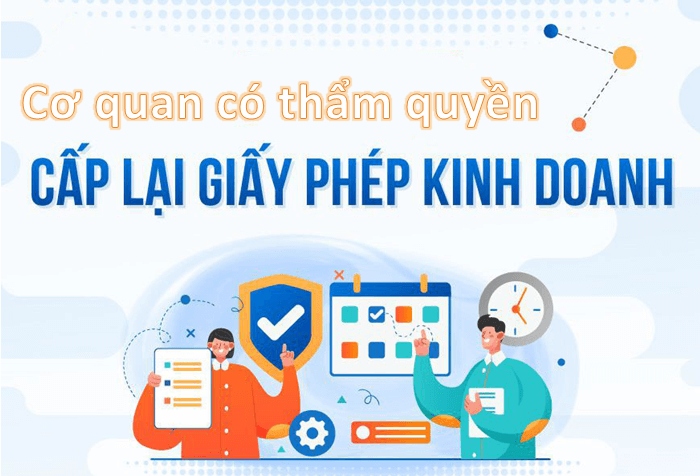 Cơ quan có thẩm quyền làm thủ tục xin cấp lại giấy phép kinh doanh